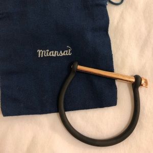 Miansai Screw Cuff Bracelet rose gold & Black NEW